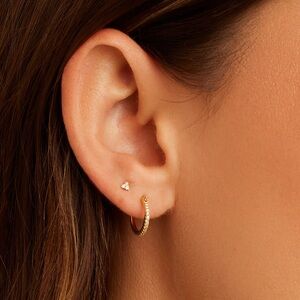 Gorjana Gold Plated Shimmer Huggies